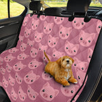 Cute Pink Pig Pattern Print Pet Car Back Seat Cover