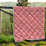 Cute Pink Pig Pattern Print Quilt