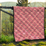 Cute Pink Pig Pattern Print Quilt