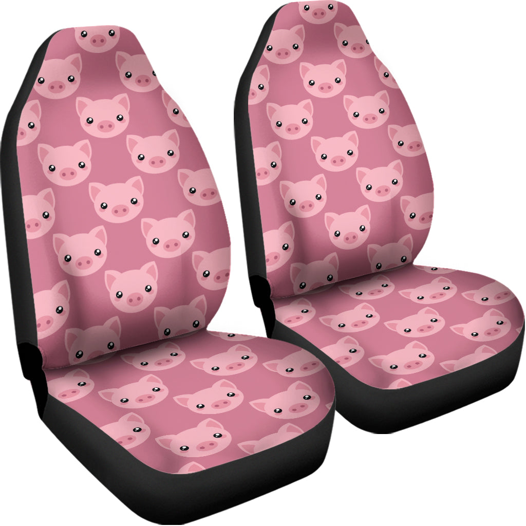 Cute Pink Pig Pattern Print Universal Fit Car Seat Covers