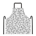 Cute Polar Bear Pattern Print Apron
