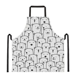 Cute Polar Bear Pattern Print Apron