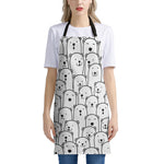 Cute Polar Bear Pattern Print Apron