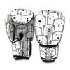 Cute Polar Bear Pattern Print Boxing Gloves