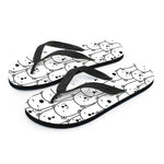 Cute Polar Bear Pattern Print Flip Flops