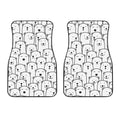 Cute Polar Bear Pattern Print Front Car Floor Mats
