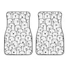 Cute Polar Bear Pattern Print Front Car Floor Mats