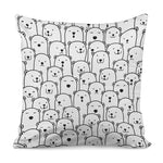Cute Polar Bear Pattern Print Pillow Cover
