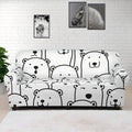 Cute Polar Bear Pattern Print Sofa Cover