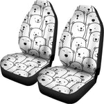 Cute Polar Bear Pattern Print Universal Fit Car Seat Covers