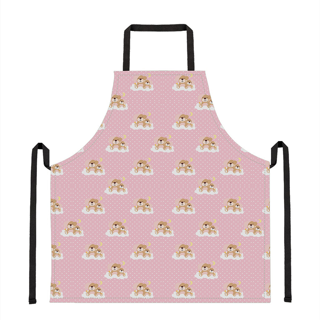 Cute Polka Dot Baby Bear Pattern Print Apron