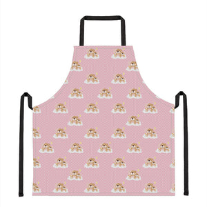 Cute Polka Dot Baby Bear Pattern Print Apron