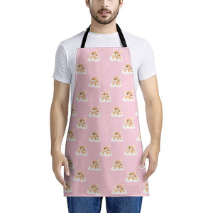 Cute Polka Dot Baby Bear Pattern Print Apron