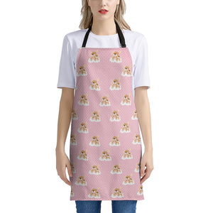 Cute Polka Dot Baby Bear Pattern Print Apron