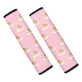 Cute Polka Dot Baby Bear Pattern Print Car Seat Belt Covers