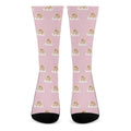 Cute Polka Dot Baby Bear Pattern Print Crew Socks