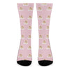 Cute Polka Dot Baby Bear Pattern Print Crew Socks