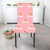 Cute Polka Dot Baby Bear Pattern Print Dining Chair Slipcover