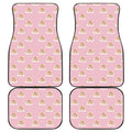 Cute Polka Dot Baby Bear Pattern Print Front and Back Car Floor Mats