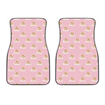 Cute Polka Dot Baby Bear Pattern Print Front Car Floor Mats