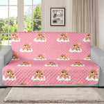 Cute Polka Dot Baby Bear Pattern Print Futon Protector