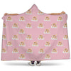 Cute Polka Dot Baby Bear Pattern Print Hooded Blanket