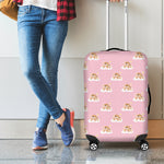 Cute Polka Dot Baby Bear Pattern Print Luggage Cover