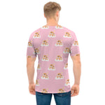 Cute Polka Dot Baby Bear Pattern Print Men's T-Shirt