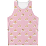 Cute Polka Dot Baby Bear Pattern Print Men's Tank Top