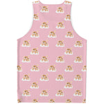 Cute Polka Dot Baby Bear Pattern Print Men's Tank Top