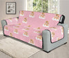 Cute Polka Dot Baby Bear Pattern Print Oversized Sofa Protector