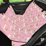 Cute Polka Dot Baby Bear Pattern Print Pet Car Back Seat Cover