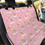 Cute Polka Dot Baby Bear Pattern Print Pet Car Back Seat Cover