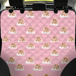 Cute Polka Dot Baby Bear Pattern Print Pet Car Back Seat Cover