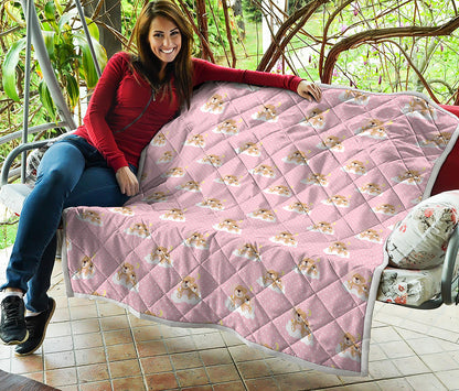 Cute Polka Dot Baby Bear Pattern Print Quilt