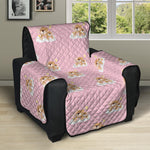 Cute Polka Dot Baby Bear Pattern Print Recliner Protector