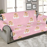 Cute Polka Dot Baby Bear Pattern Print Sofa Protector