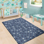 Cute Polka Dot Denim Jeans Pattern Print Area Rug