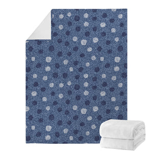 Cute Polka Dot Denim Jeans Pattern Print Blanket