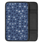 Cute Polka Dot Denim Jeans Pattern Print Car Center Console Cover