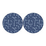 Cute Polka Dot Denim Jeans Pattern Print Car Coasters