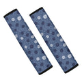Cute Polka Dot Denim Jeans Pattern Print Car Seat Belt Covers