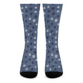 Cute Polka Dot Denim Jeans Pattern Print Crew Socks