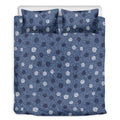 Cute Polka Dot Denim Jeans Pattern Print Duvet Cover Bedding Set