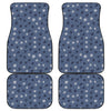 Cute Polka Dot Denim Jeans Pattern Print Front and Back Car Floor Mats