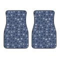 Cute Polka Dot Denim Jeans Pattern Print Front Car Floor Mats