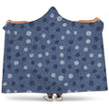 Cute Polka Dot Denim Jeans Pattern Print Hooded Blanket