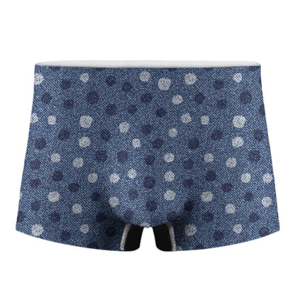 Cute Polka Dot Denim Jeans Pattern Print Men's Boxer Briefs