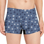 Cute Polka Dot Denim Jeans Pattern Print Men's Boxer Briefs