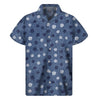 Cute Polka Dot Denim Jeans Pattern Print Men's Short Sleeve Shirt